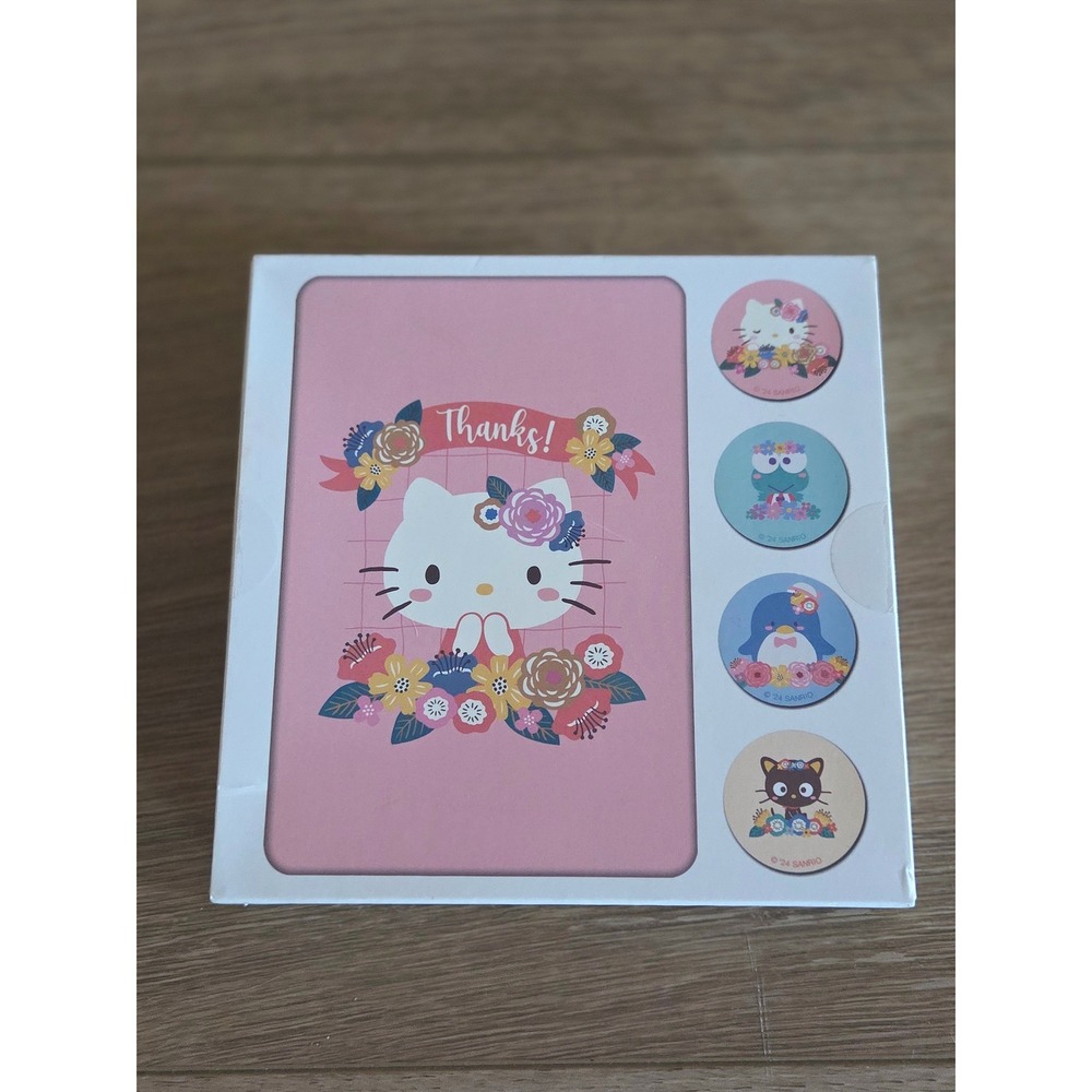 Sanrio Hello Kitty and Friends Note Card Set 12 Cards Envelopes Stickers SA192